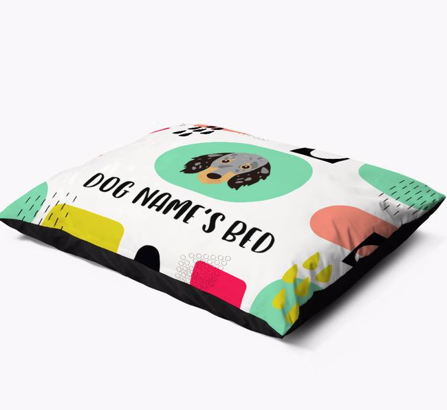 'Abstract' - Personalised {breedFullName} Dog Bed